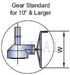 Dimensions and Weights: Bearing for 10" & Larger