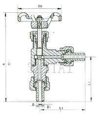 Structure of J24W Angle Globe Valve 