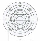 H74X、H74H型对夹圆片式止回阀外形尺寸图2